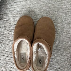 UGG Chestnut Suede Slip-Ons